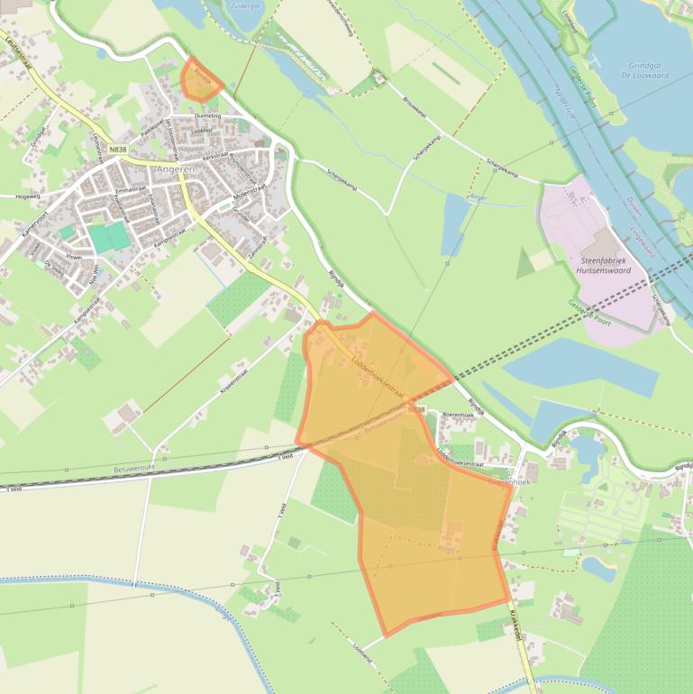 Kaart van postcodegebied 6687LS.