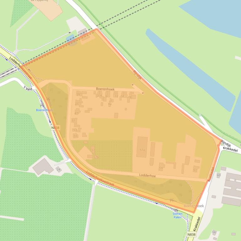 Kaart van postcodegebied 6687LT.