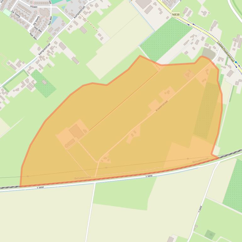 Kaart van postcodegebied 6687LW.