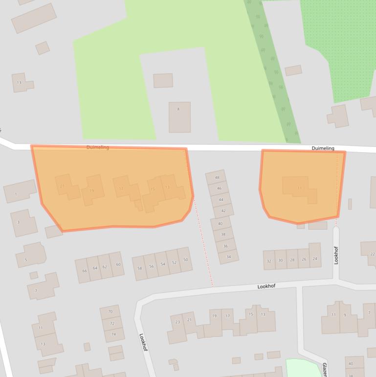 Kaart van postcodegebied 6687LZ.