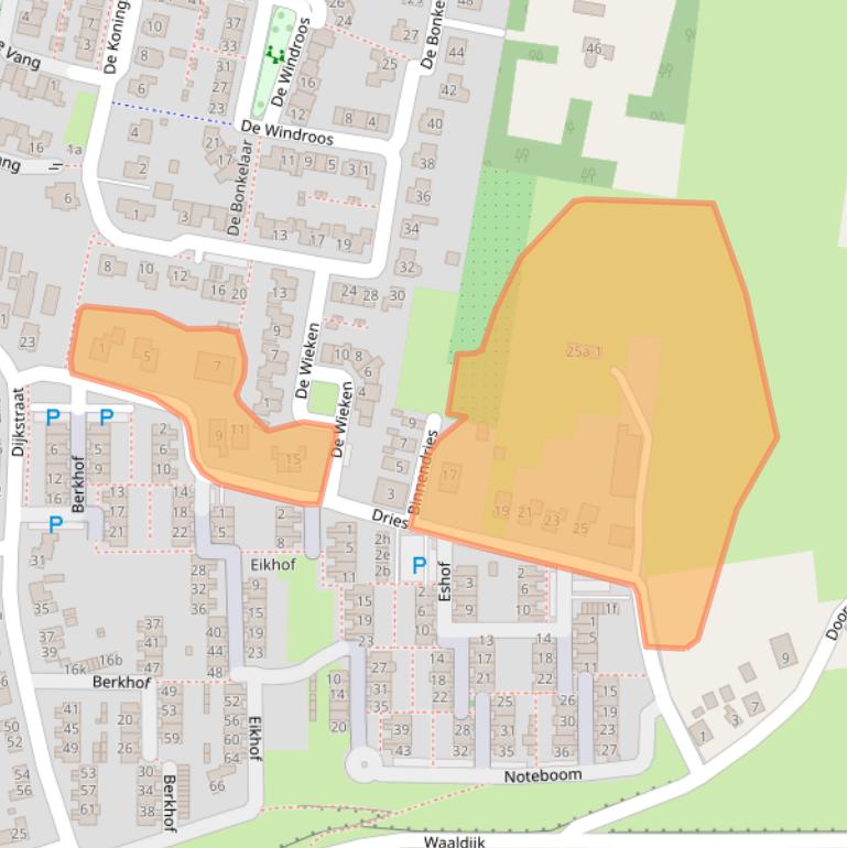 Kaart van postcodegebied 6691AA.
