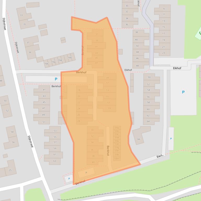 Kaart van postcodegebied 6691AC.