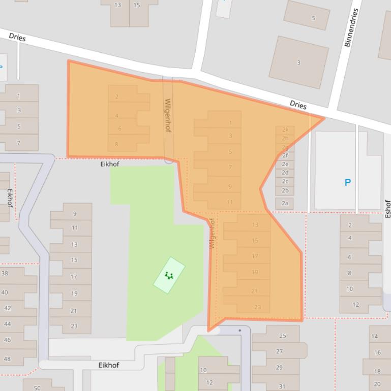 Kaart van postcodegebied 6691AG.