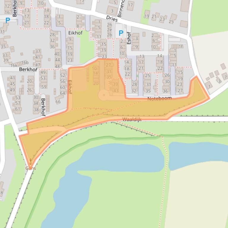 Kaart van postcodegebied 6691AH.