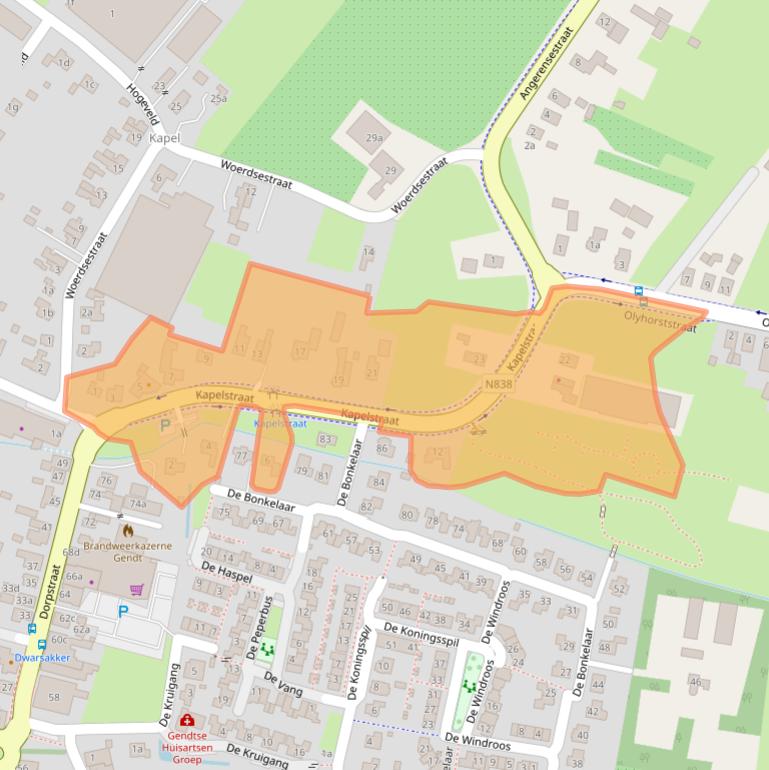 Kaart van postcodegebied 6691AS.