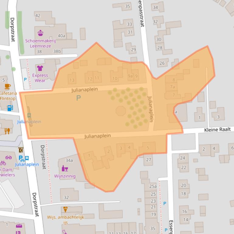 Kaart van postcodegebied 6691BB.