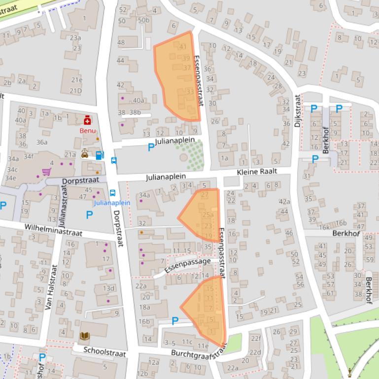 Kaart van postcodegebied 6691BD.