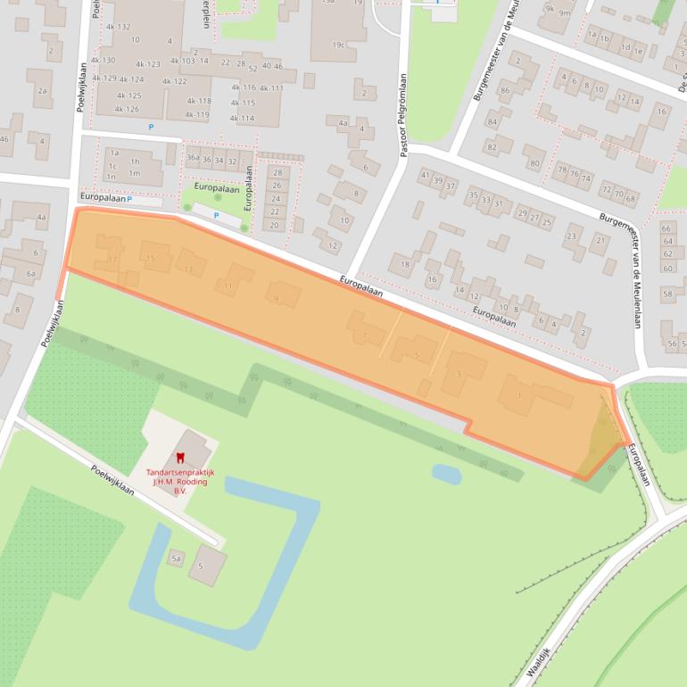 Kaart van postcodegebied 6691CE.