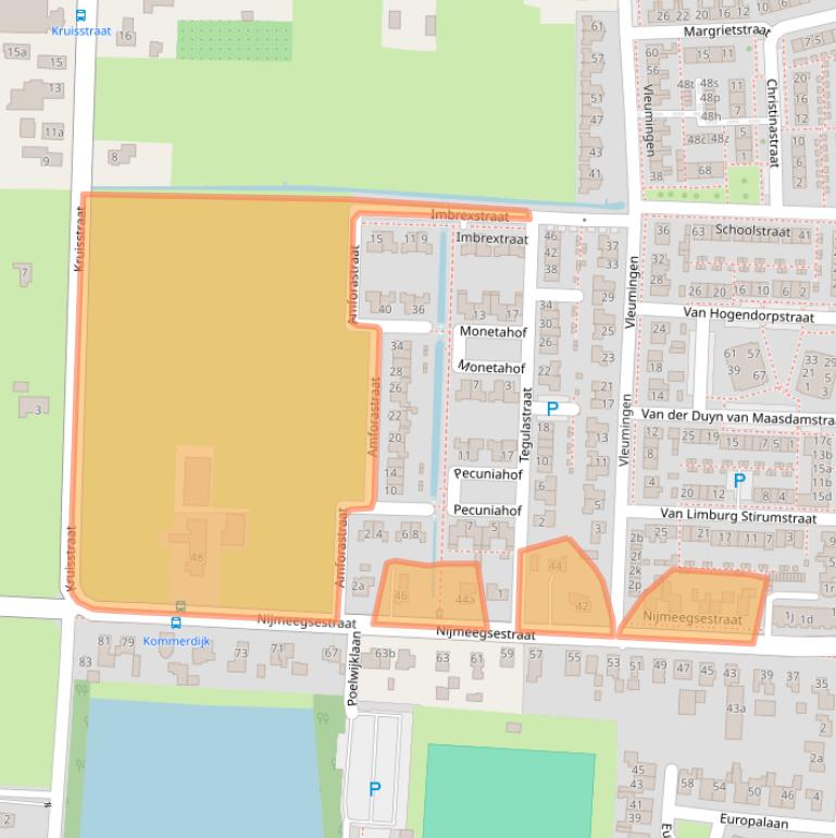 Kaart van postcodegebied 6691CP.