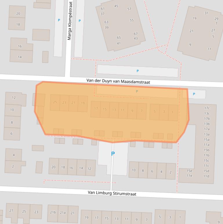 Kaart van postcodegebied 6691CT.