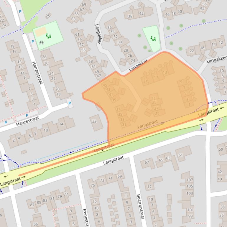 Kaart van postcodegebied 6691DA.