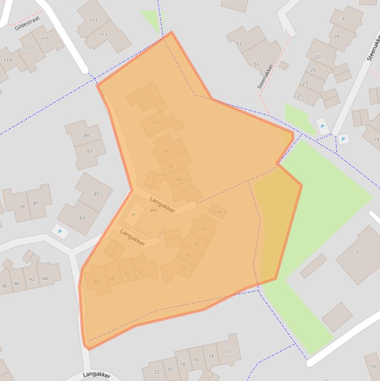 Kaart van postcodegebied 6691DD.