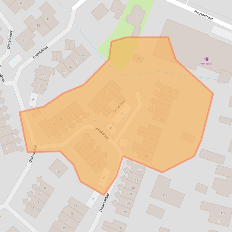 Kaart van postcodegebied 6691DL.