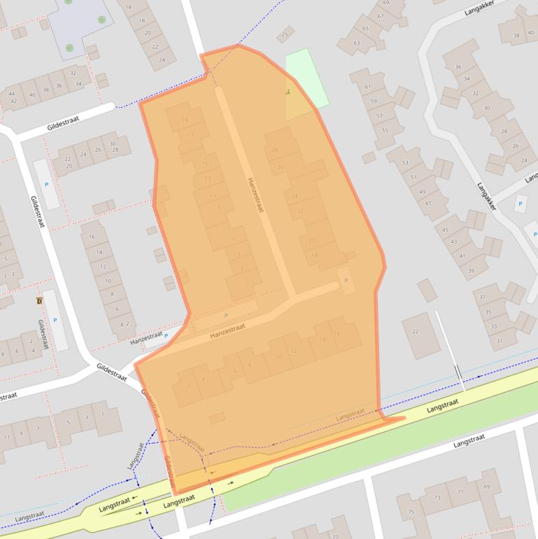 Kaart van postcodegebied 6691DZ.