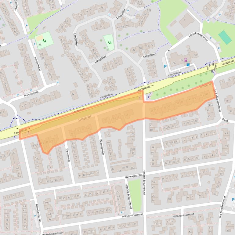 Kaart van postcodegebied 6691EB.