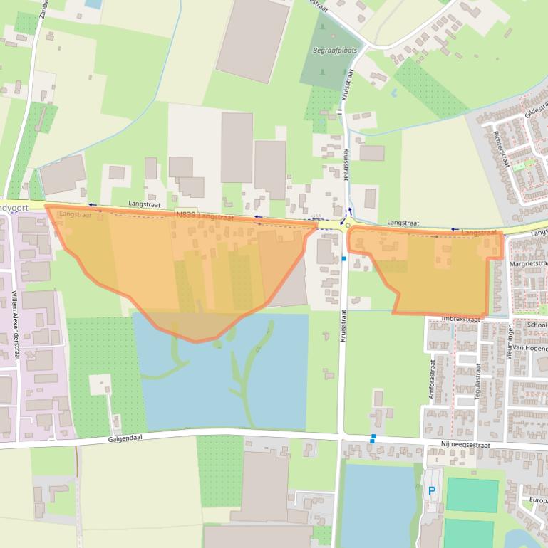 Kaart van postcodegebied 6691ED.