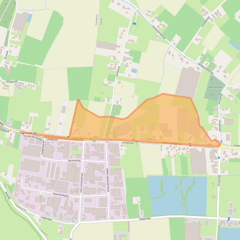 Kaart van postcodegebied 6691EH.