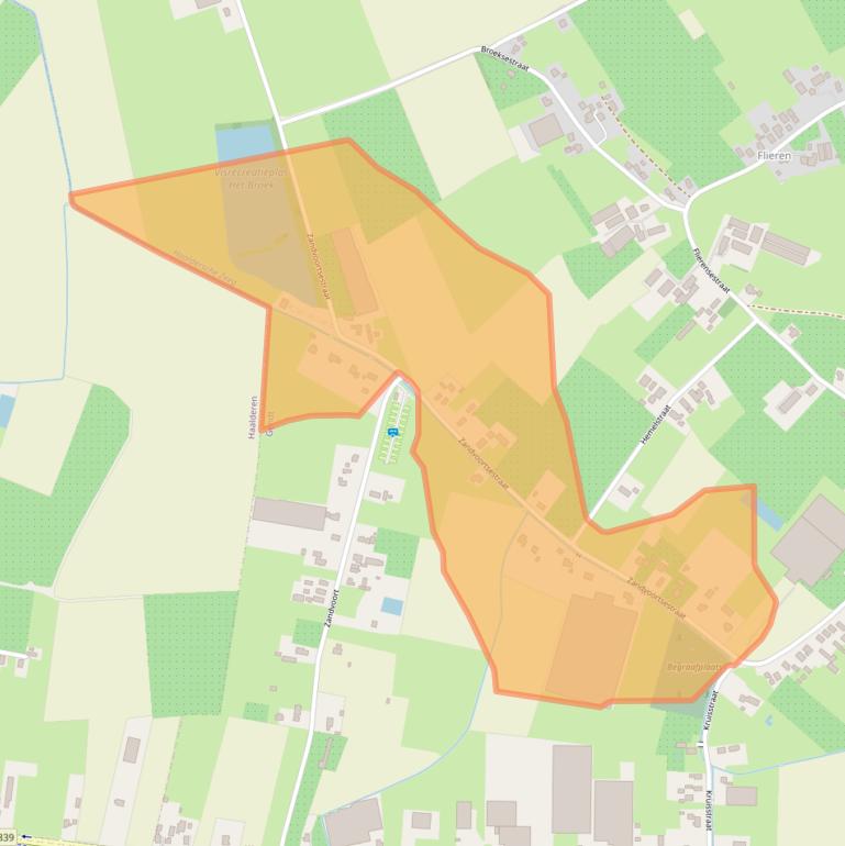 Kaart van postcodegebied 6691EN.