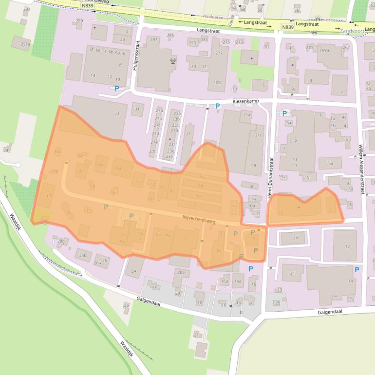 Kaart van postcodegebied 6691EZ.