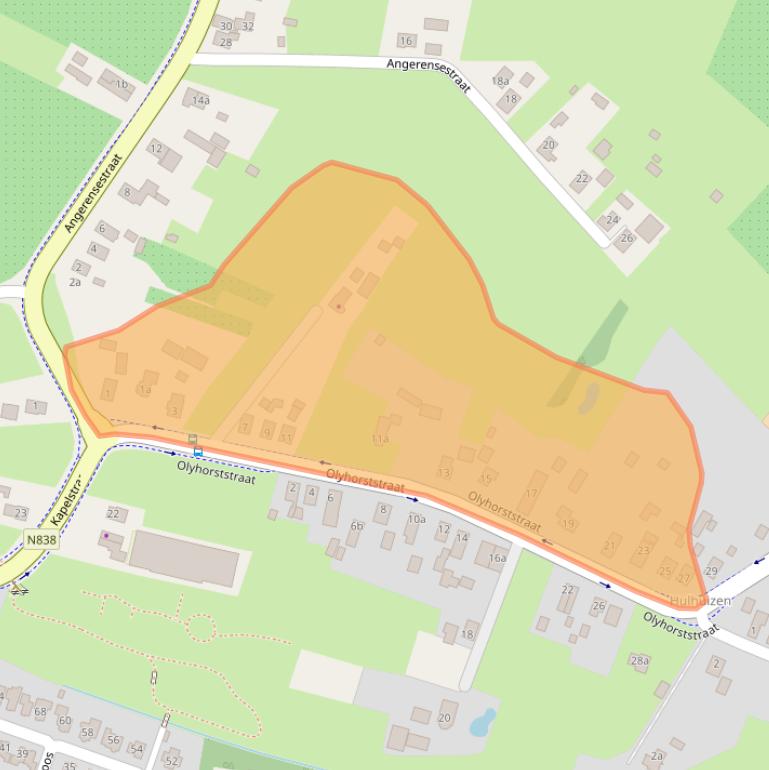 Kaart van postcodegebied 6691HC.