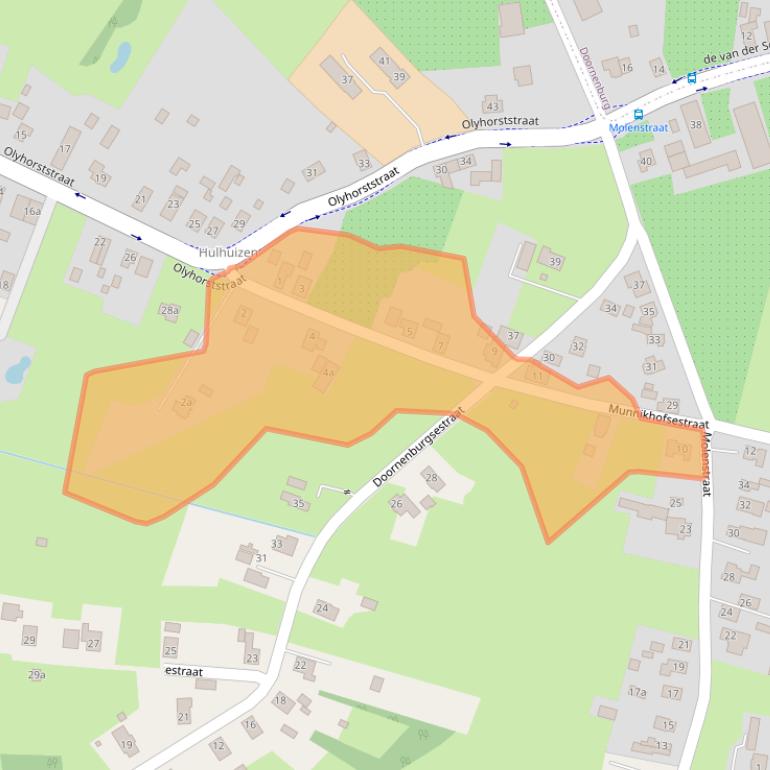 Kaart van postcodegebied 6691HG.