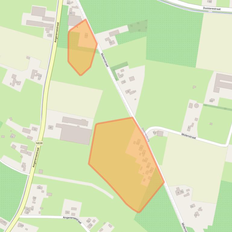 Kaart van postcodegebied 6691HP.