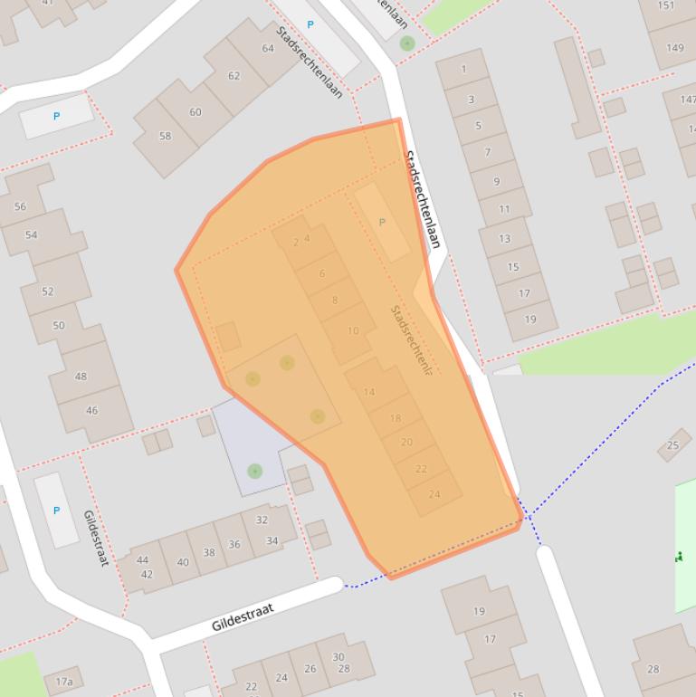 Kaart van postcodegebied 6691JB.