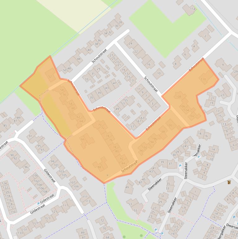 Kaart van postcodegebied 6691JJ.