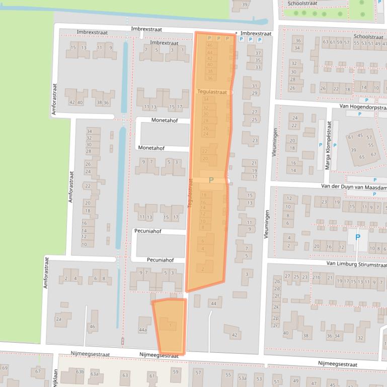 Kaart van postcodegebied 6691KB.