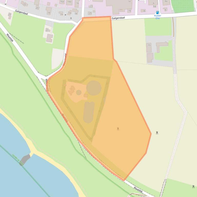 Kaart van postcodegebied 6691MN.