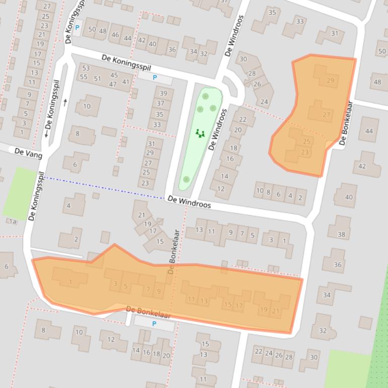 Kaart van postcodegebied 6691PD.