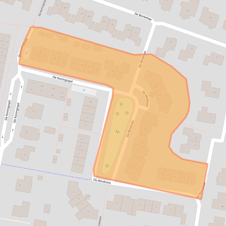 Kaart van postcodegebied 6691PH.