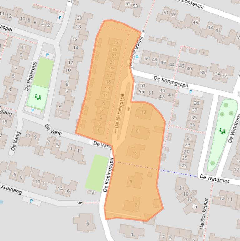 Kaart van postcodegebied 6691PJ.