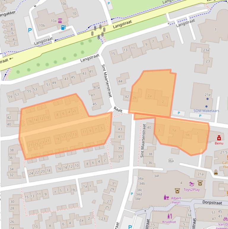 Kaart van postcodegebied 6691XA.