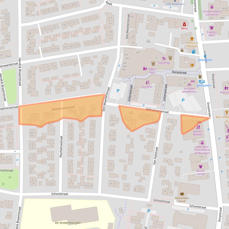 Kaart van postcodegebied 6691XJ.