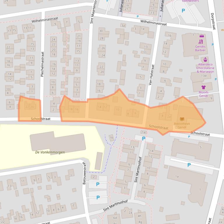 Kaart van postcodegebied 6691XS.
