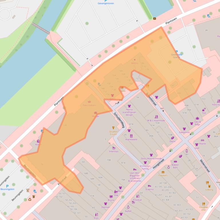 Kaart van postcodegebied 6701AT.