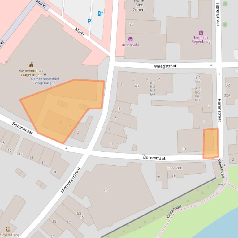 Kaart van postcodegebied 6701CV.