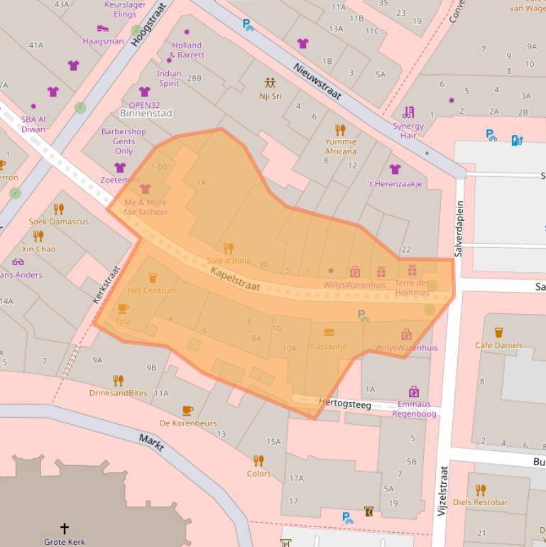 Kaart van postcodegebied 6701DD.