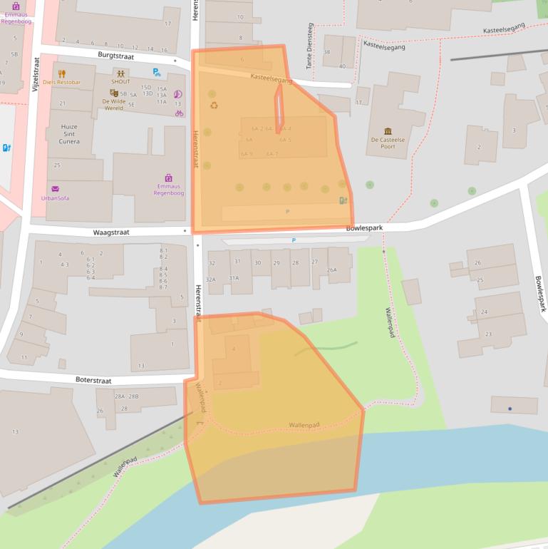 Kaart van postcodegebied 6701DJ.