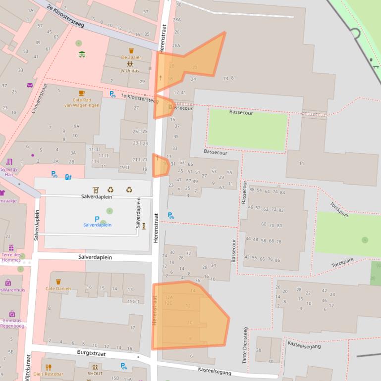 Kaart van postcodegebied 6701DK.