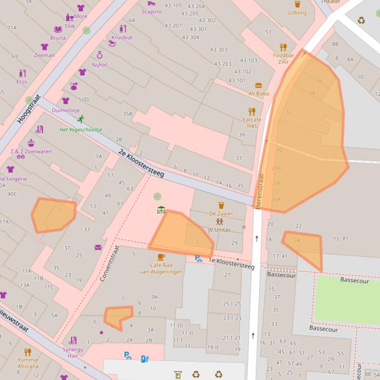 Kaart van postcodegebied 6701DL.