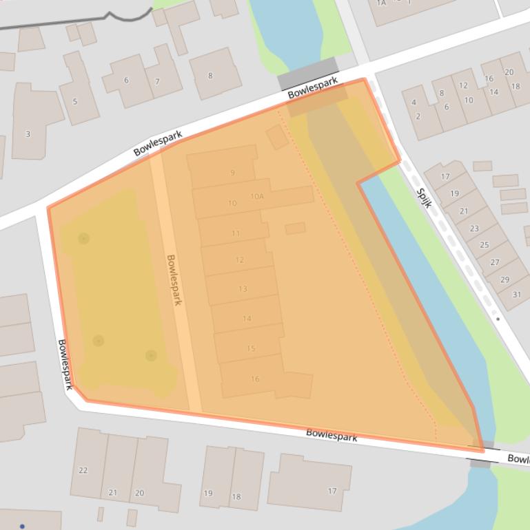 Kaart van postcodegebied 6701DP.