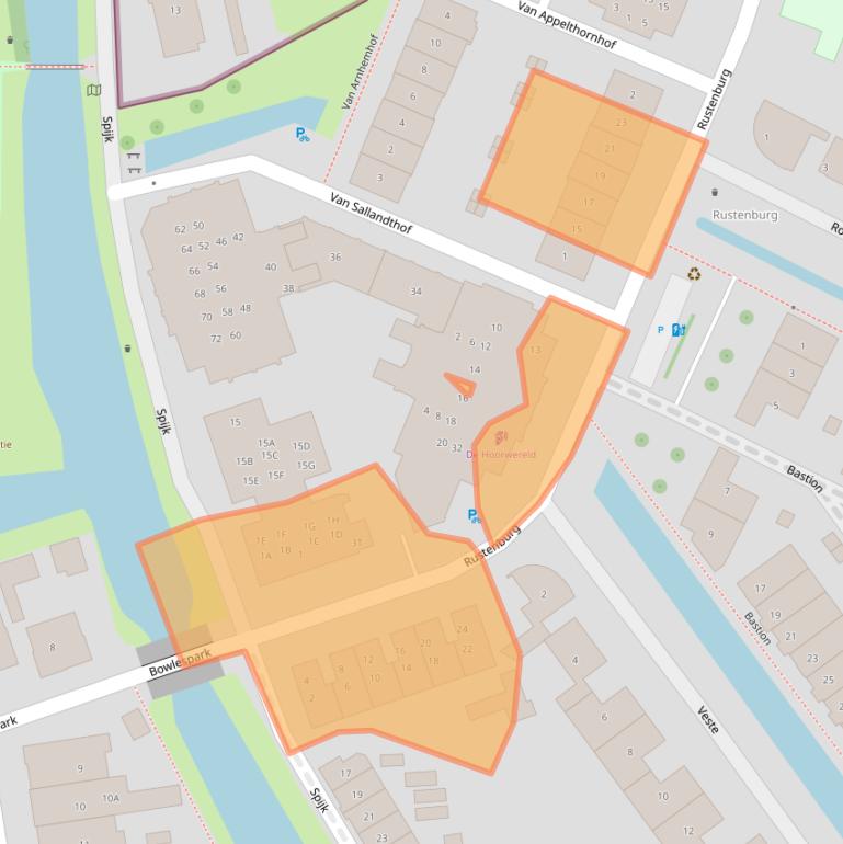 Kaart van postcodegebied 6701DV.