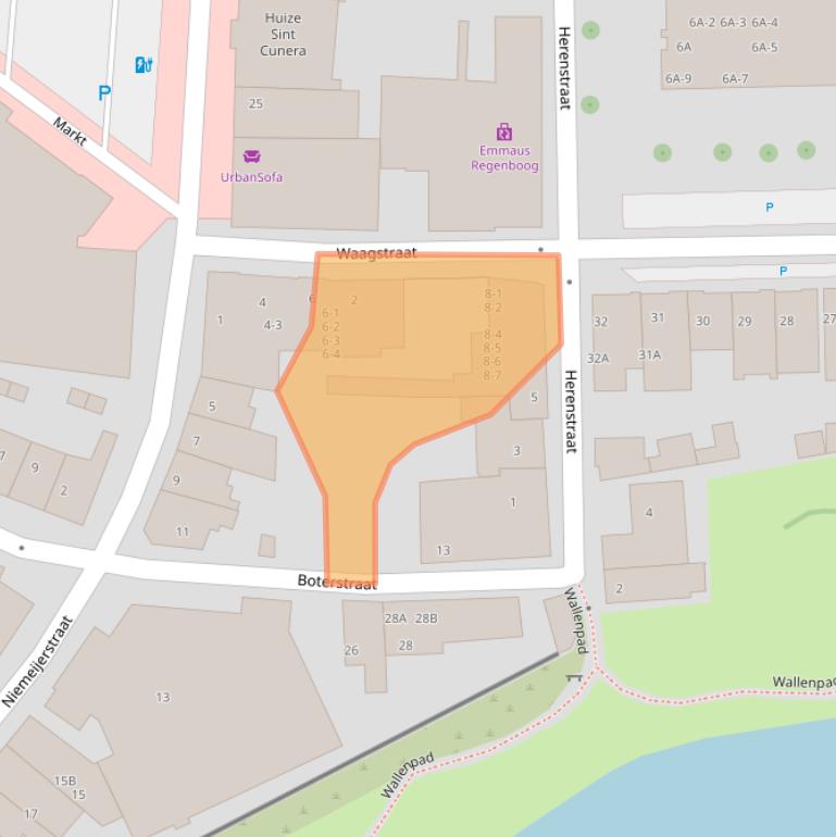 Kaart van postcodegebied 6701EA.