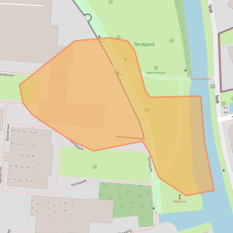 Kaart van postcodegebied 6701EE.