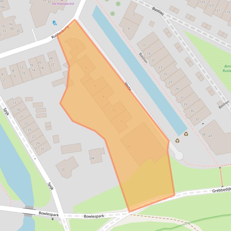 Kaart van postcodegebied 6701HB.