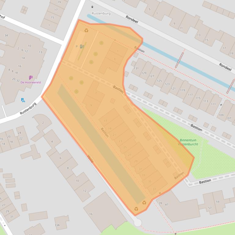 Kaart van postcodegebied 6701HC.