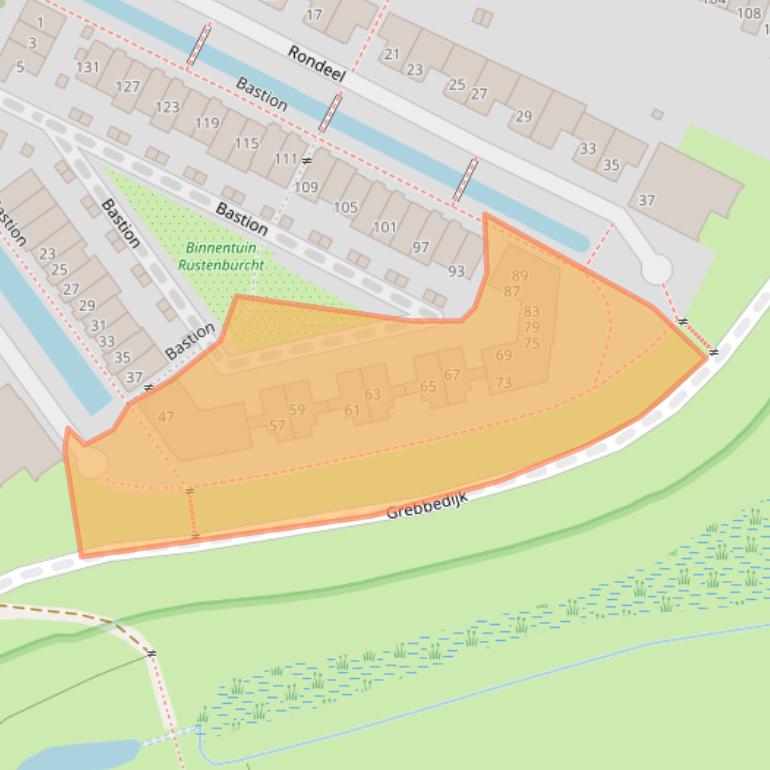 Kaart van postcodegebied 6701HD.