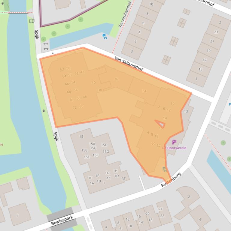 Kaart van postcodegebied 6701JG.